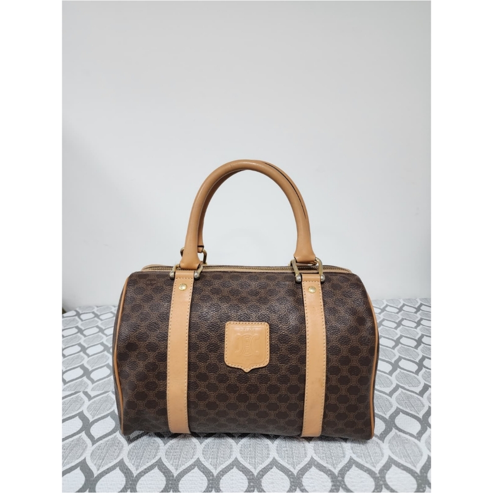 Celine Macadam Vintage Boston Bag 25